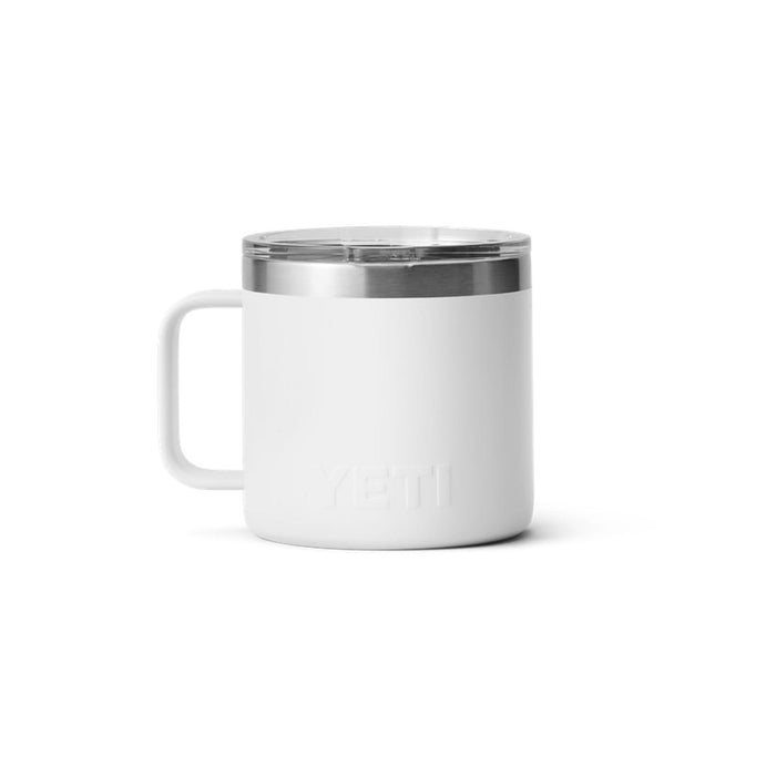 Yeti Rambler 14 OZ Mug con Magslider - Blanco