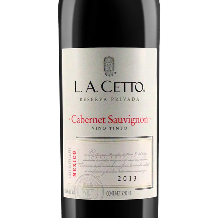 Caja de 6 Vino Tinto L.A. Cetto Cabernet Sauvignon Reserva Privada 750 ml