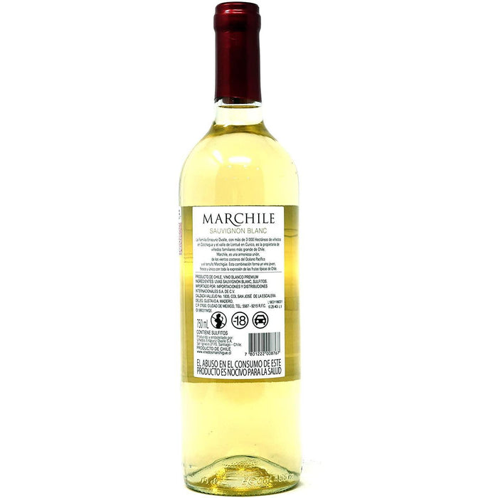 Caja de 12 Vino Blanco Marchile Sauvignon Blanc 750 ml